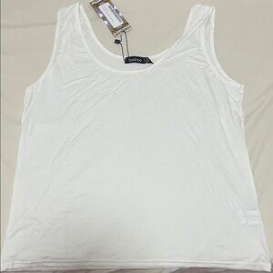 Boohoo Classic White Tank Top